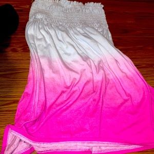 Strapless bikini cover up